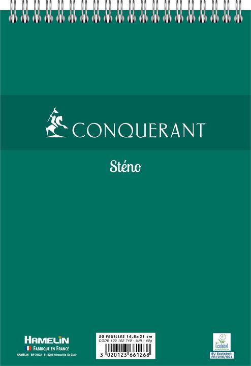 Actual product image 001bloc Steno pad, blank, (W)148 x (H)210 mm (A5, Lined, Soft cover)