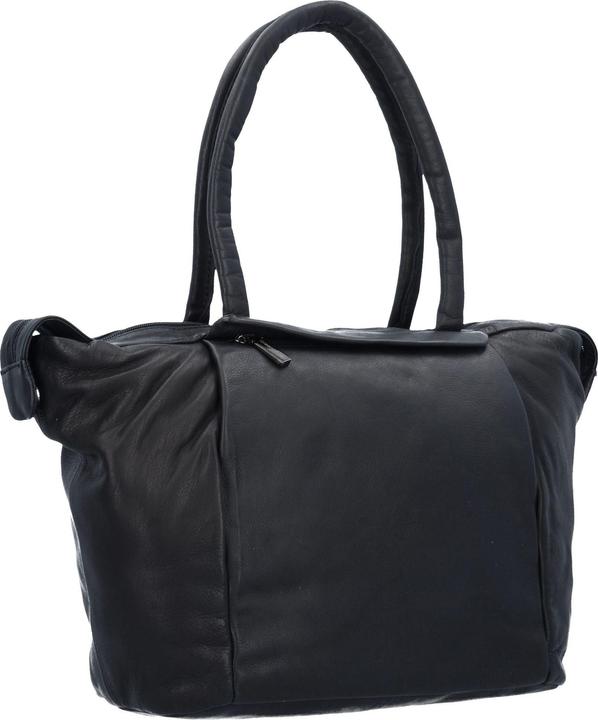 Produktbild Greenland Nature Black Nappa Shopper Tasche Leder 33 cm (12 l)