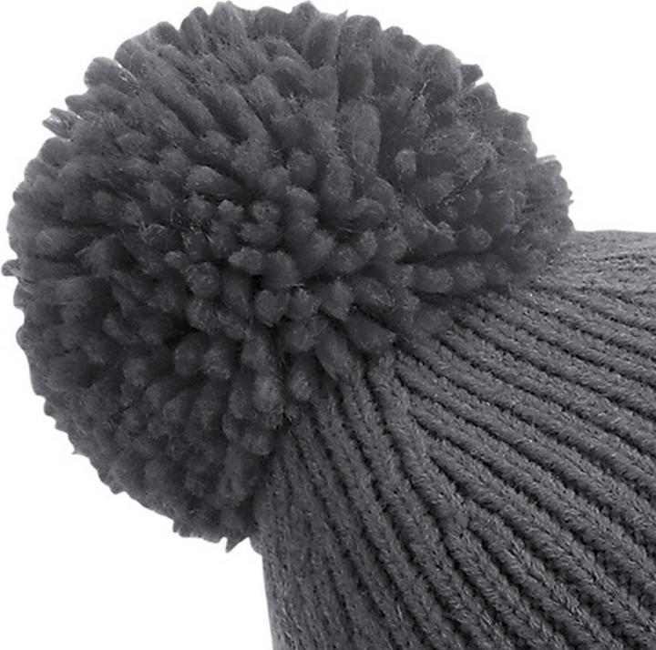 Immagine prodotto Beechfield Cappello Bobble a coste lavorato a maglia (Taglia unica)