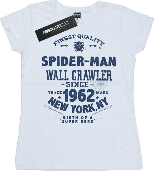 Actual product image Womens/Ladies Spider-Man Finest Quality Cotton T-Shirt (L)
