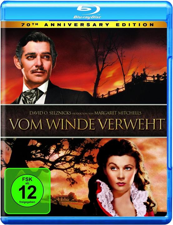 Image du produit Autant en emporte le vent Édition Focus (Blu-ray, 1939, Espagnol, Anglais, Allemand, Italien, Portugais, Français)