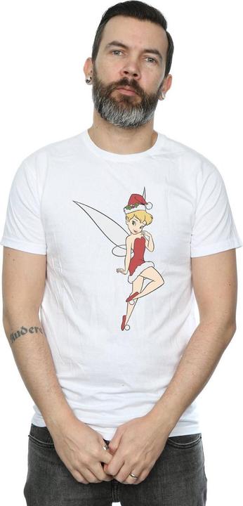 Actual product image Disney Mens Tinker Bell Christmas T-Shirt (S)