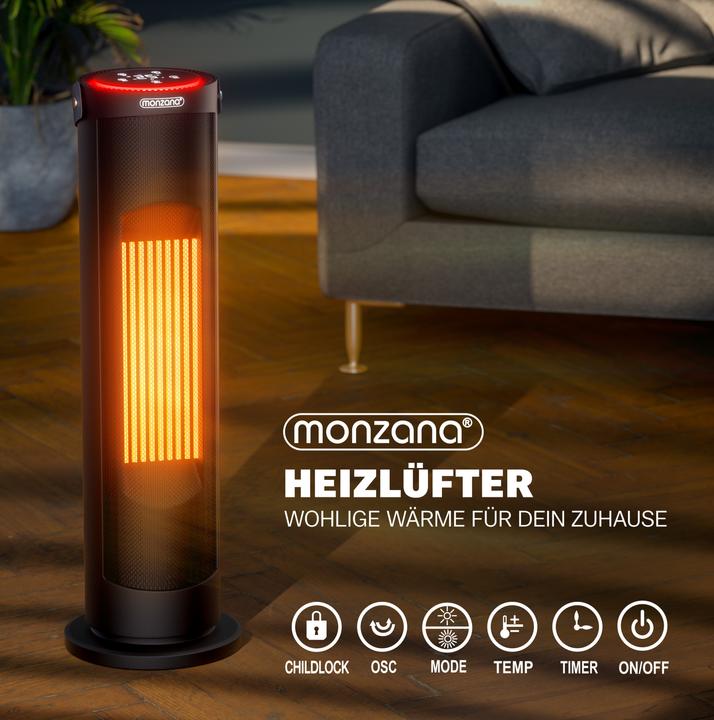 Actual product image Monzana Fan heater (2000 W)