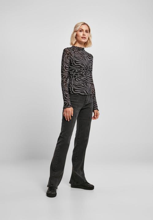 Image du produit Urban Classics Ladies AOP Mesh Turtleneck Manches longues (5XL)