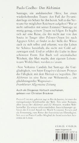 Actual product image Der Alchimist (German, Paulo Coelho, 2008)
