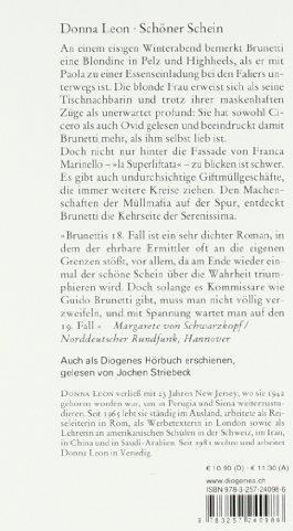 Immagine prodotto Schöner Schein (Tedesco, Donna Leon, 2011)