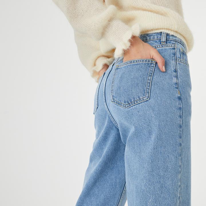 Actual product image La Redoute Collections Boyfit jeans with high waistband (S)