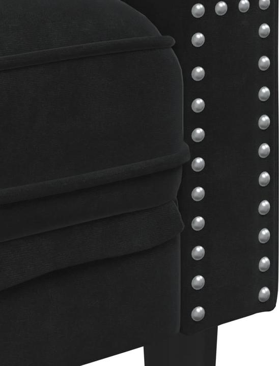 Produktbild VidaXL Chesterfield Sessel Loungesessel Clubsessel Sofa Polstersessel Schwarz