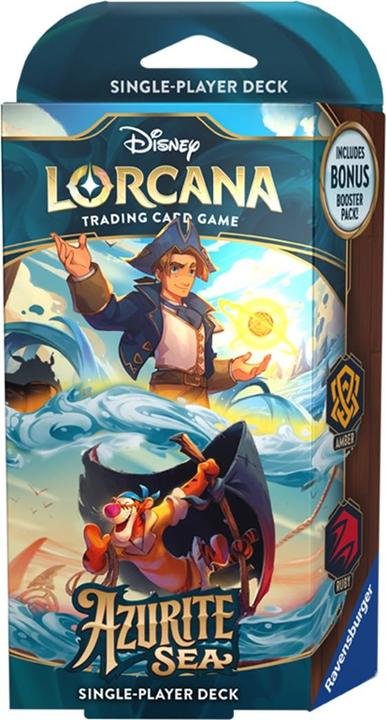 Image du produit Disney Lorcana Trading Card Game : Mer d'Azurite - Deck Ambre et Rubis (anglais) (Anglais, Pont)