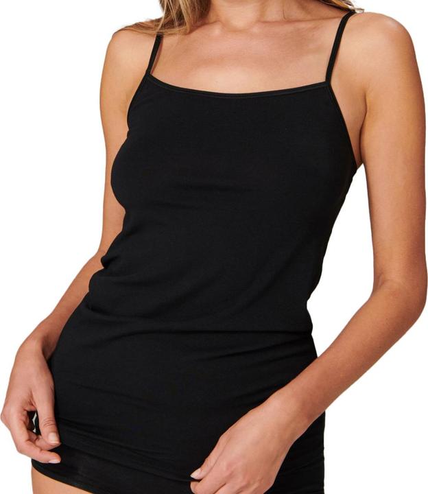 Actual product image Schiesser Pack of 4 95/5 Organic Spaghetti Top (46, 3XL)