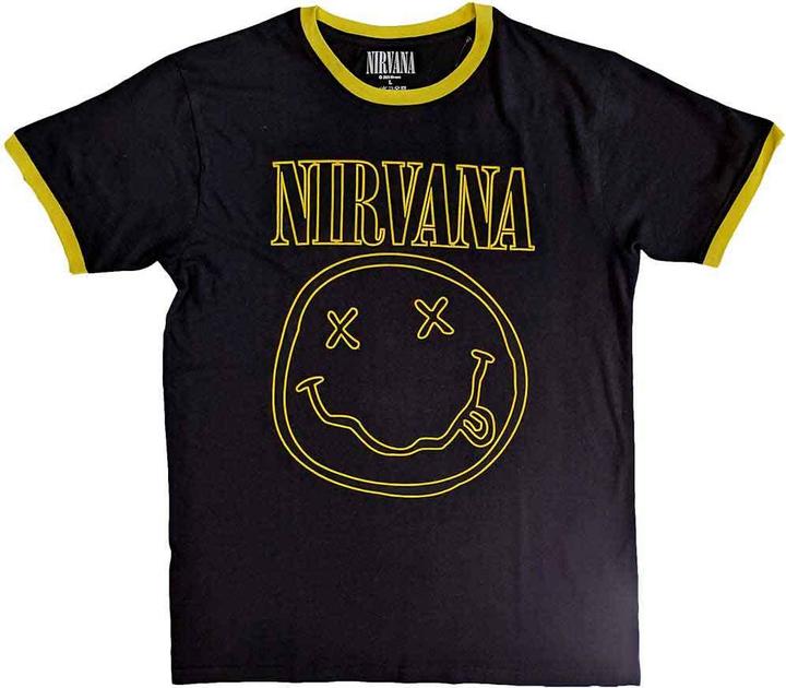 Produktbild Nirvana Outline Happy Face Ringer (XXL)