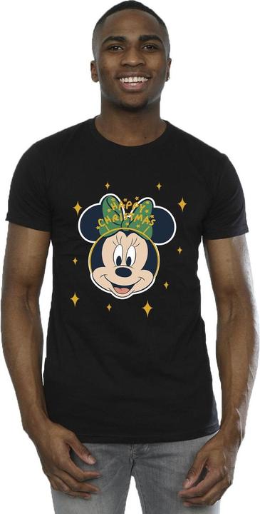 Immagine prodotto Disney Minnie Mouse Happy Christmas Maglietta Uomo (L)