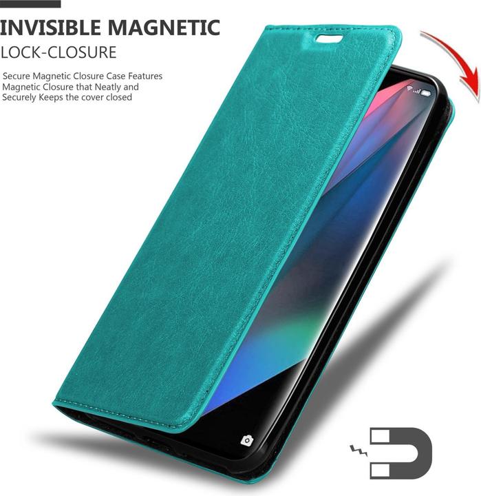 Image du produit Cadorabo Book Invis. Étui magnétique (Oppo Find X3 Pro)