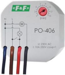 Immagine prodotto F&R Relè a tempo con rilascio ritardato 230V 10A - PO-406