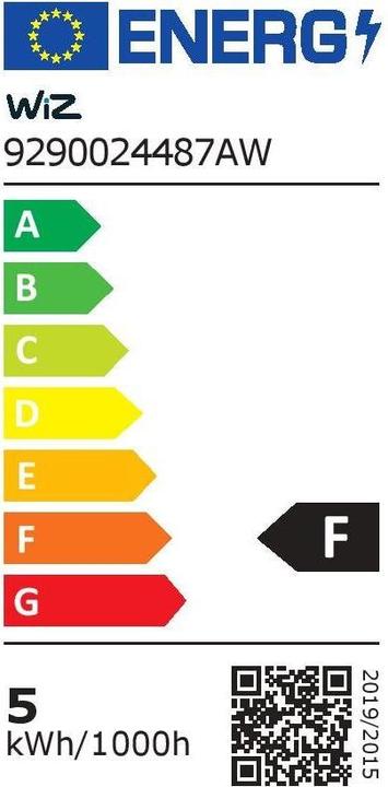 Energy Label WiZ smart bulb (E14, 4.80 W, 470 lm, 1 x, E)