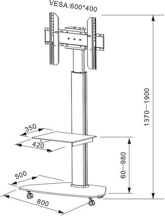 Image du produit Audioraq Accueil (Universel, 70", 40 kg)