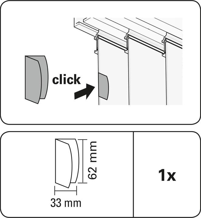 Image du produit Gardinia Clip magnétique 3,3 x 6,2