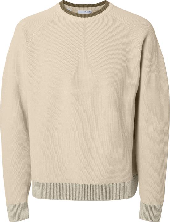 Selected Homme 100% Baumwoll Pullover mit Rundhalsausschnitt