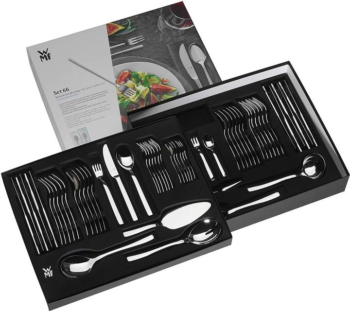 Produktbild WMF Essbesteck Besteckset 12 Personen Merit 66tlg Hohlheft Edelstahl 18/10 poliert (66 Stück, Besteck Set)