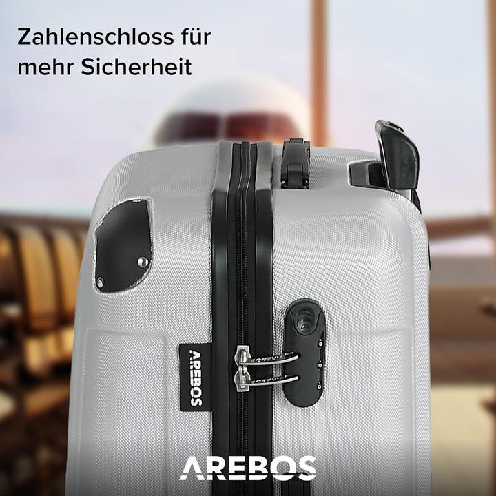 Image du produit Arebos Valise de voyage (94 l, Bagage à main (jusqu'à 50l), M (50 - 90l), L (90 - 115l), XL (à partir de 115l))