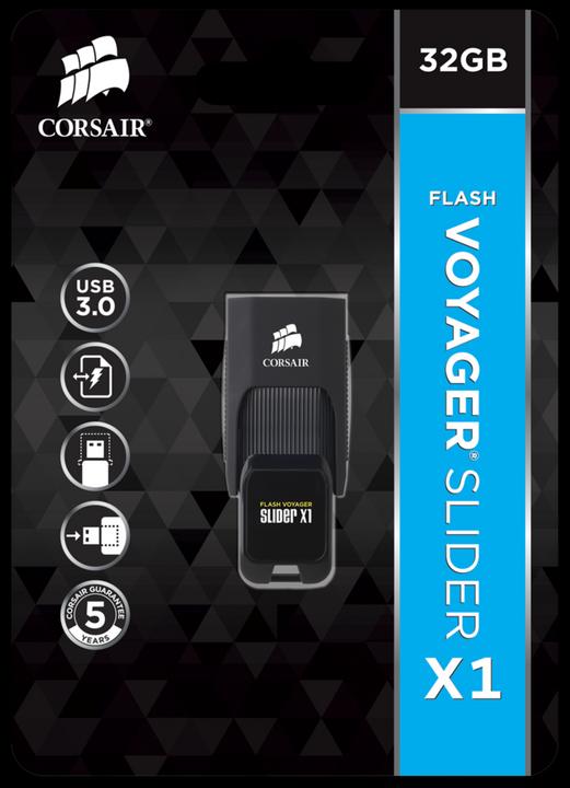 Produktbild Corsair Voyager Slider X1 (32 GB, USB-A, USB 3.0)