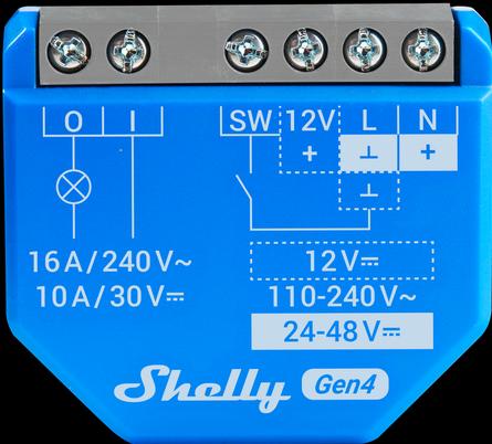 Actual product image Shelly 1 Gen4 (Switch actuator)