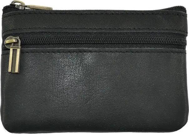 Only-Bags.Store Vintage Crazy Horse Leder Münze Geldbörse Echtes Leder Reissverschluss Münze Brieftasche Retro Key