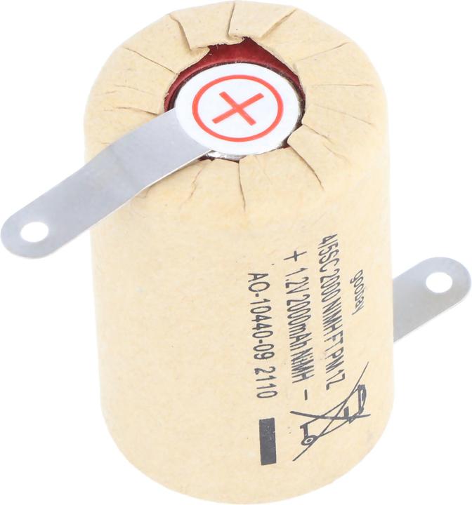 Image du produit Goobay 4/5 Sub-C, 2000 mAh, patte à souder (Z) (1 pcs, Sous-C, 2000 mAh)