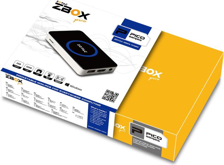 Produktbild Zotac ZBOX PI320 pico (Intel Atom Z3735F, 2 GB, 32 GB)