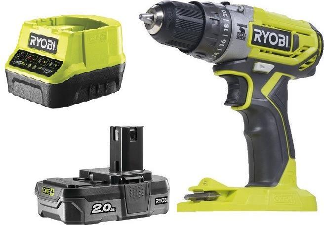 Produktbild Ryobi Akkuschlagbohrschrauber R18PD2-120B 18V 1*2.0AH ONE+ (Akkubetrieb)