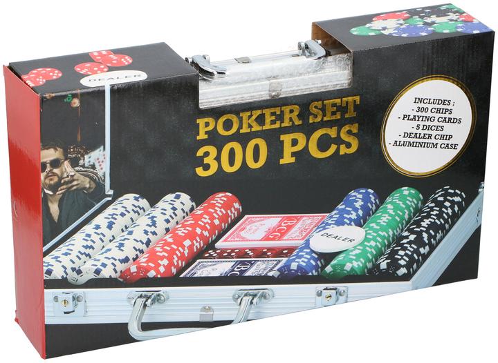 Actual product image Champ Poker Set 300pcs with Aluminium Case (German, English)