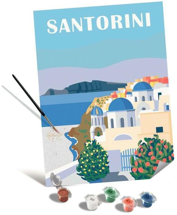 Actual product image Ravensburger CreArt - Malen nach Zahlen Shades of Santorini