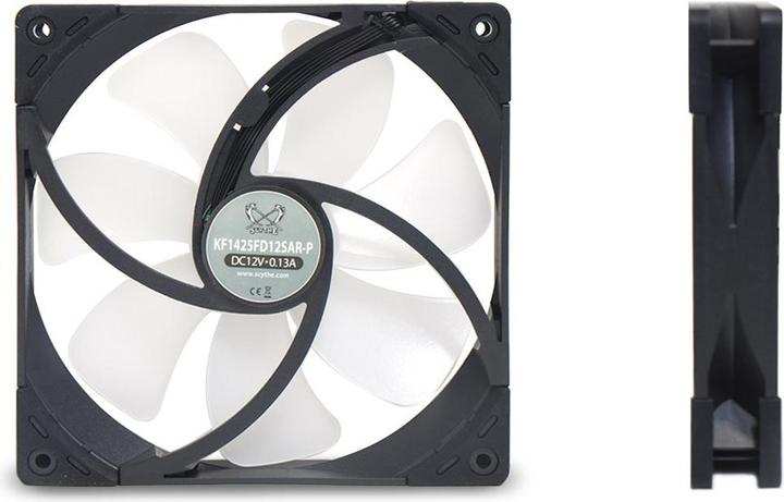 Actual product image Scythe Kaze Flex 140 Square ARGB PWM Fan 300-1200rpm (140 mm, 1 x)