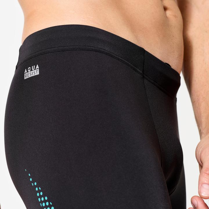 Actual product image Nabaiji Men's swimming trunks Jammer - 500 Fiti black/yellow (XXL)