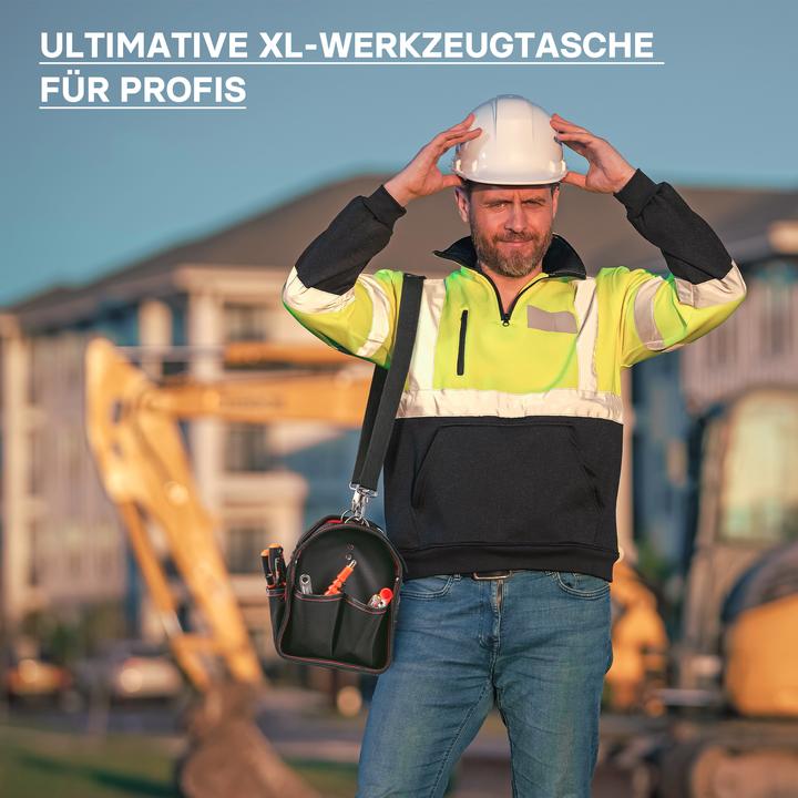 Produktbild Wiltec Werkzeugtasche Grösse XL Werkzeugbeutel Werkzeug Tasche Aufbewahrung Griff