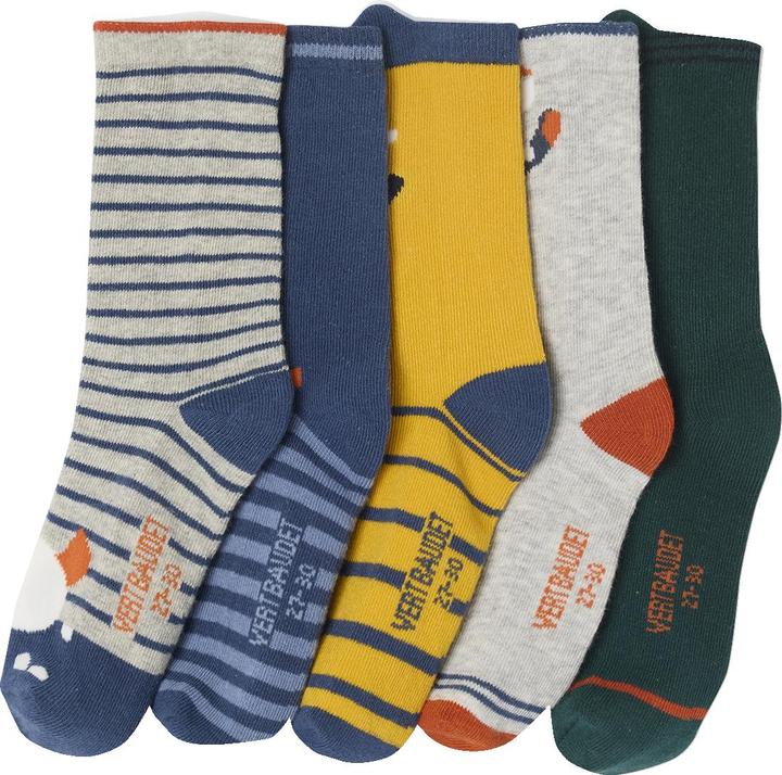 Vertbaudet 5er-Pack Jungen Socken mit Monstern