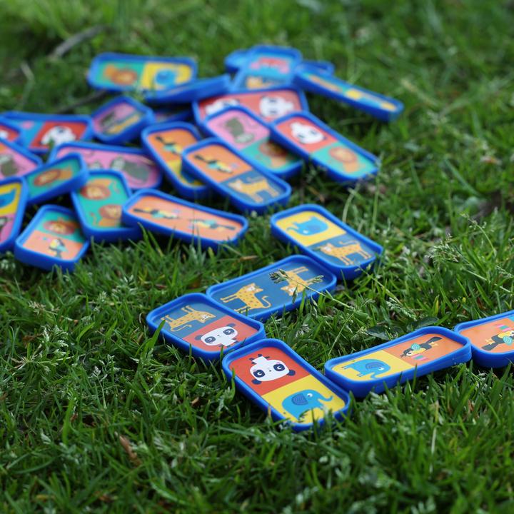 Actual product image Ses Street Dominos (English, French, German)