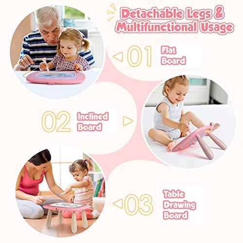 Actual product image Activity Board Magnetic Painting Board Magic Board for Kids, Colourful Erasable Magnetic Board Drawing Board with