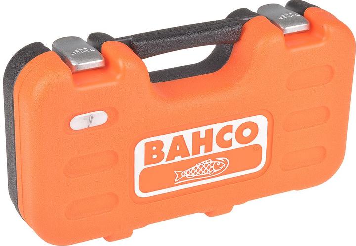Immagine prodotto Bahco 1/4"-Steckschlüssel-Satz, metrisch, Sechskant, inklusive Umschaltknarre - 16-teilig (13 mm, 8 mm, 10 mm, 4 mm, 11 mm, 7 mm, 12 mm, 6 mm, 9 mm, 5 mm)