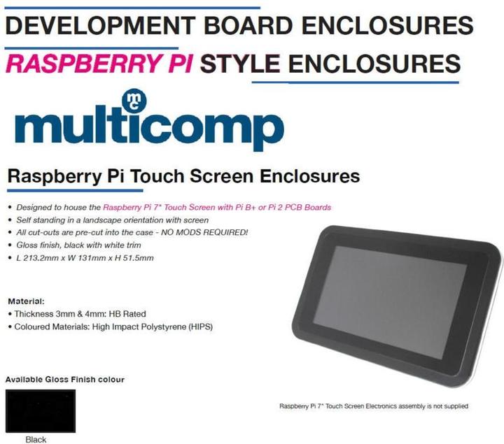 Produktbild Raspberry Pi Multicomp 7"