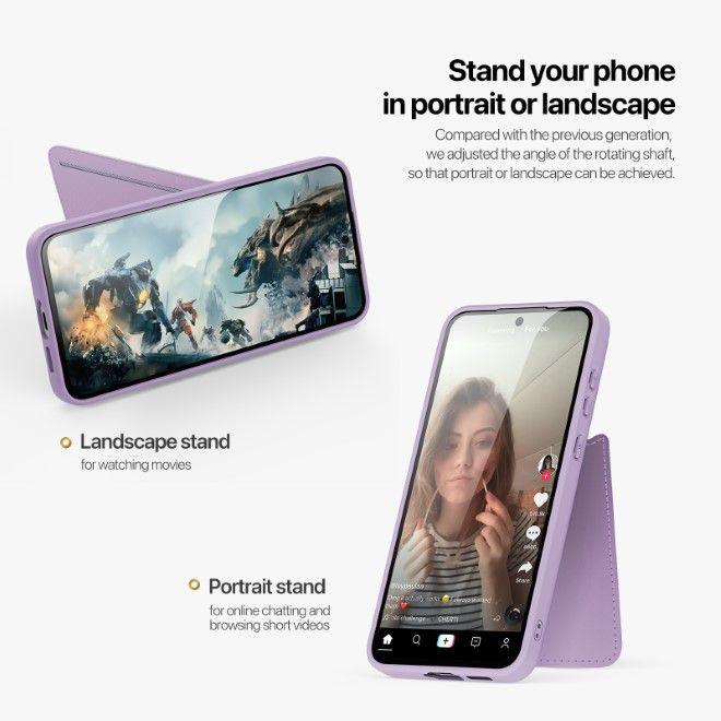 Actual product image Dux Ducis Rafi II Series Samsung Galaxy S25 Plus Case - Purple (Samsung Galaxy S25+)