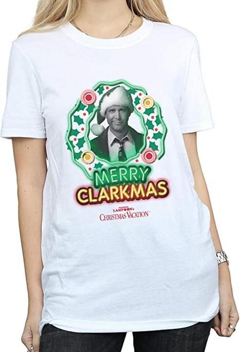 Image du produit National Lampoon´s Vacation T-shirt en coton Clarkmas Greyscale Femmes/Dames (S)