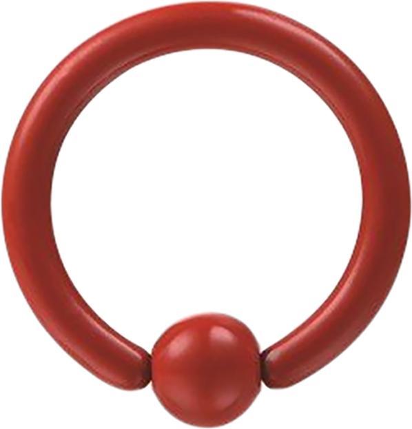 Produktbild Star Piercing Ball Closure Ring Fire Red (ohne Messing, Chirurgenstahl 316L)