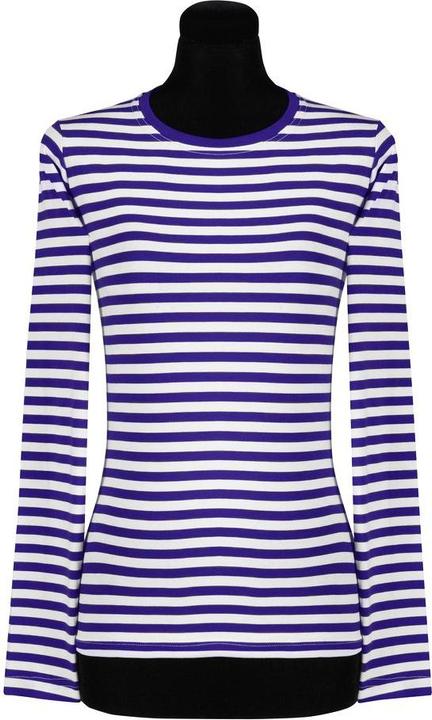 Actual product image Thetru Damen Ringelshirt langarm blau-weiss – alltagstauglich (XS)