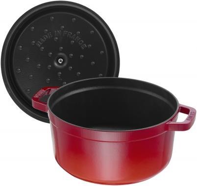 Immagine prodotto Staub Tostatore rosso ciliegia (20 cm, Pirofila + casseruola, Ghisa, Smalto)