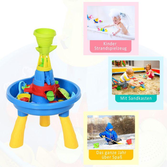 Immagine prodotto Swisshandel24 Tavolo da gioco con sabbia e acqua per bambini Tavolo da gioco per esterni Tavolo da sabbia per