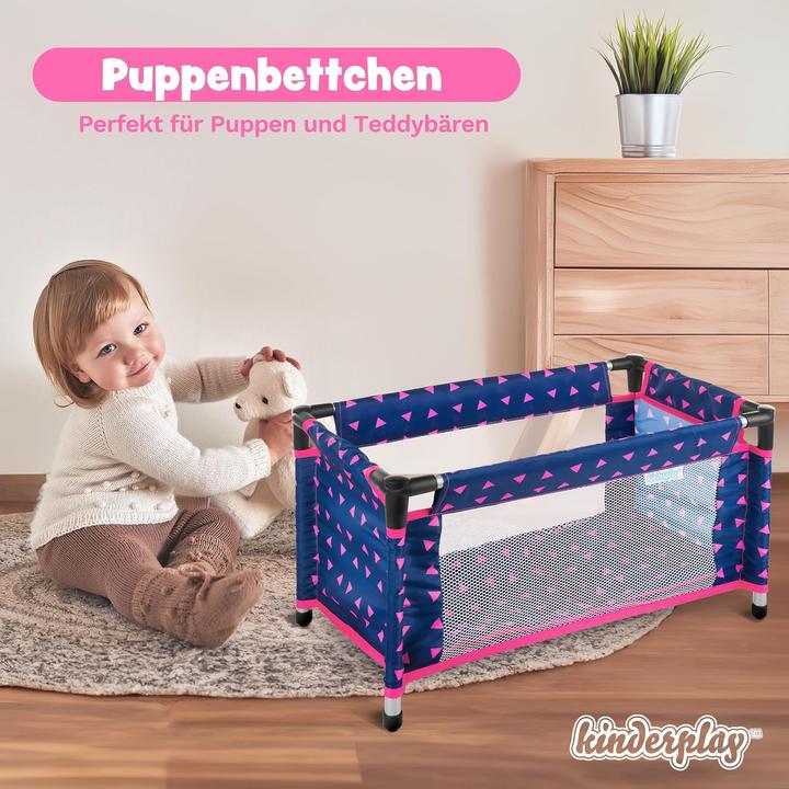Image du produit Kinderplay Puppenreisebett für Baby Born & Baby Annabell Puppen