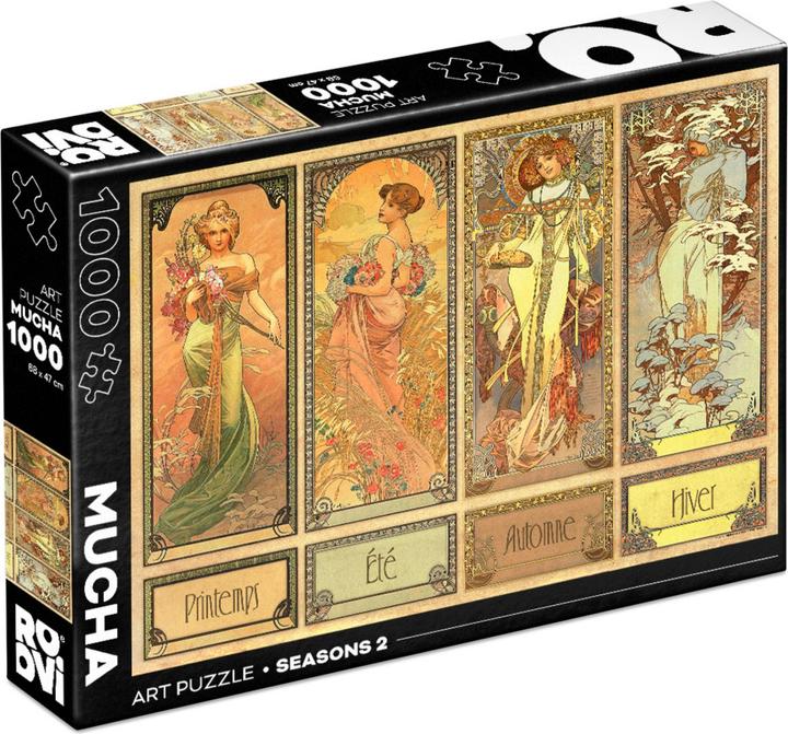 Immagine prodotto D-Toys 1000 pz - Alfons Mucha: Stagioni (1000 pezzi)