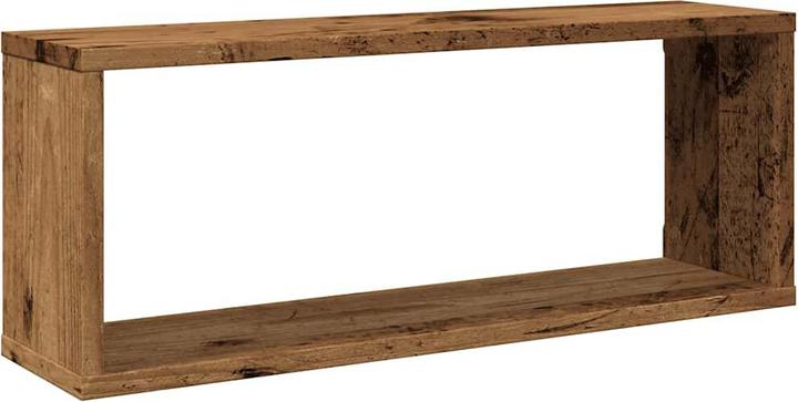 Produktbild VidaXL Wandregal Hängeregal Regalwürfel Cube Lounge CD Regal 6Stk. Altholz-Optik (60 x 15 x 23 cm)