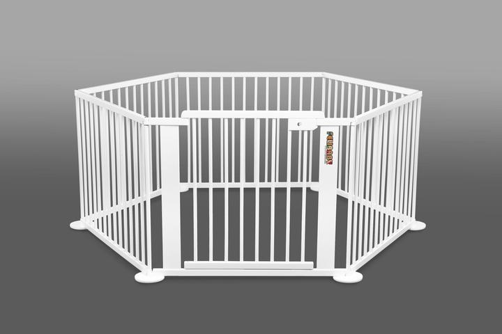 Produktbild Felibaby ONE4all 1+5 - Hexagon - Riesenlaufgitter / Konfigurationsgitter, weiss (17 cm)